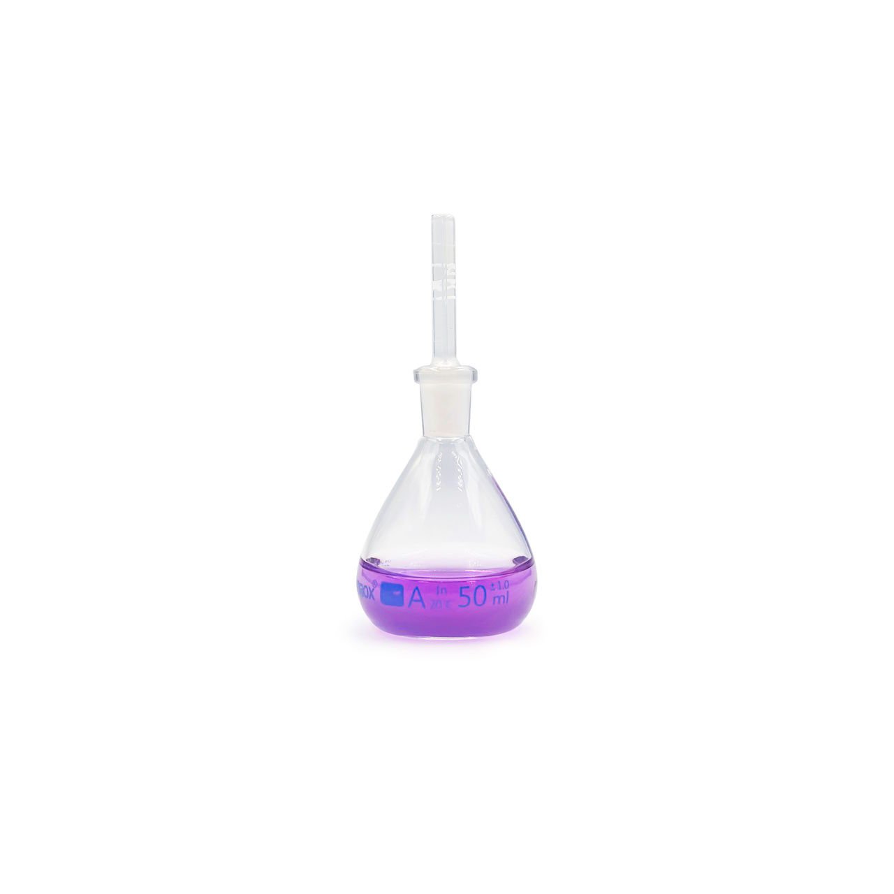 Borox Piknometre 50 ml - Kalibreli - Gay Lussac Tipi - Cam Kapiler Tıpalı