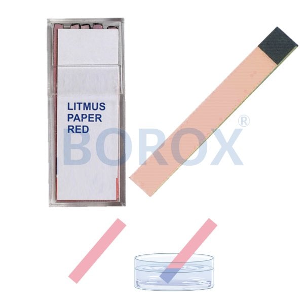 Turnusol Kağıdı Kırmızı 100 Test Strip Litmus Paper 50 Paket Toptan