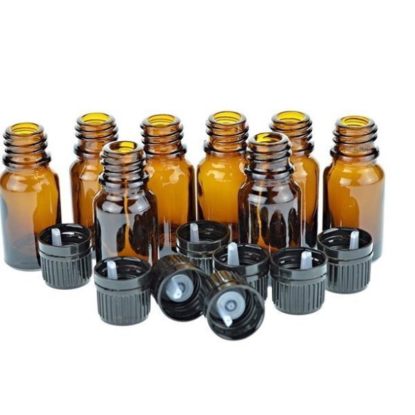 Borox Cam Damlatma Şişe 20 ml - Amber Damlalıklı Şişe 20 cc