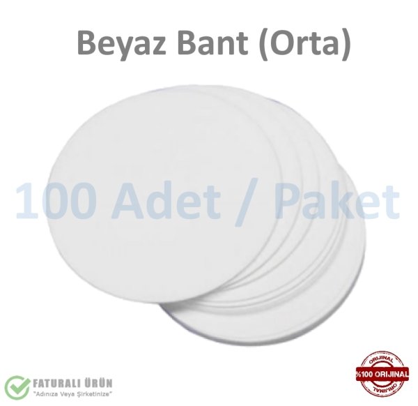 Laboratuvar Filtre Kağıdı 150 mm Nitel - Beyaz Bant Orta Hız