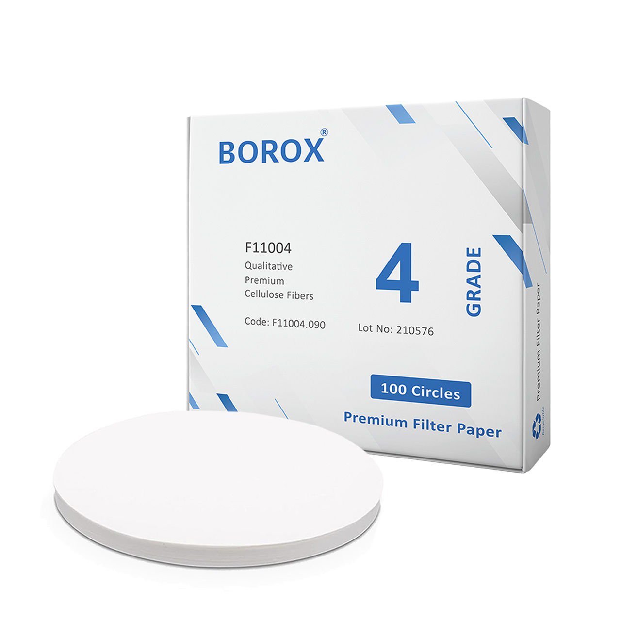 Borox Laboratuvar Filtre Kağıdı 90 mm Kalitatif - Hızlı - Grade 4