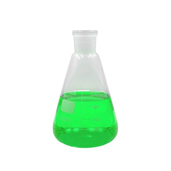 Borox Cam Erlen Şilifli 500 ml - 29/32 Şilifli Erlenmayer - Erlenmeyer Flask