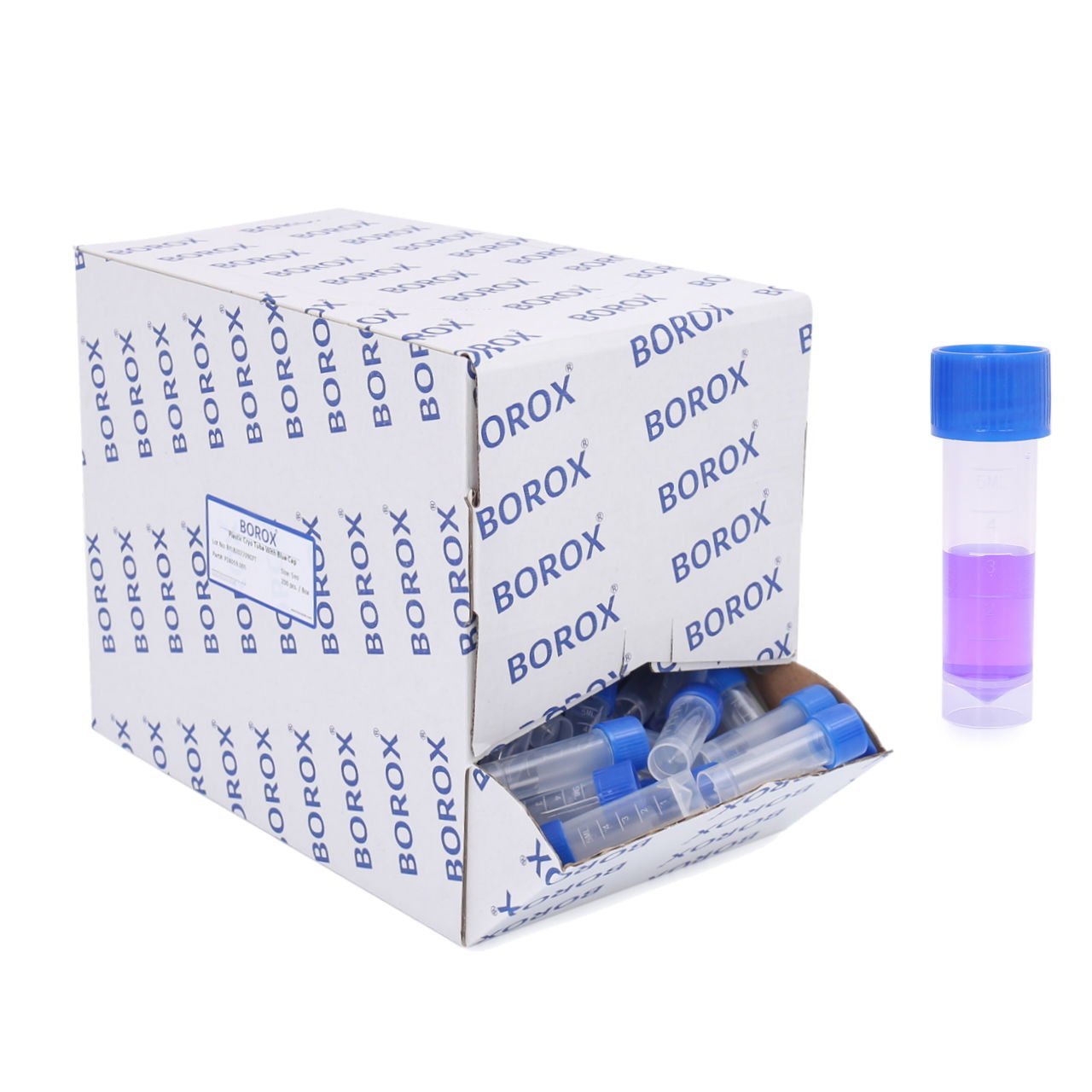 Cryo Tüp 5ml - Dıştan Vidalı Ayaklı Dibi Düz Nonsteril 200lü