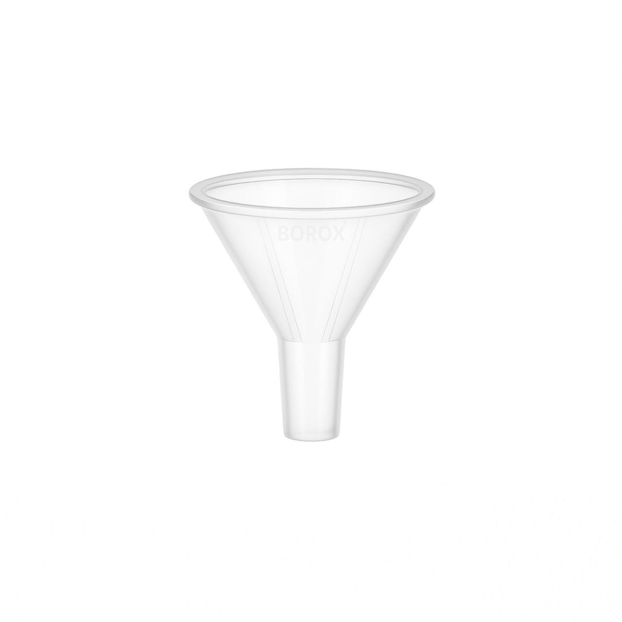 Borox Plastik Toz Huni 65mm - Laboratuvar Hunisi - Paralel Gövde