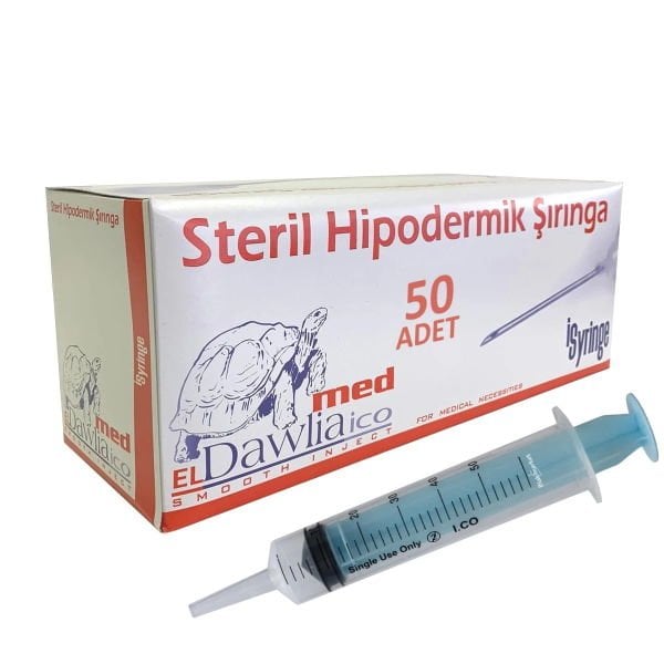 Enjektör Steril 50cc - Şırınga 50ml - Gavaj - 50Adet/paket