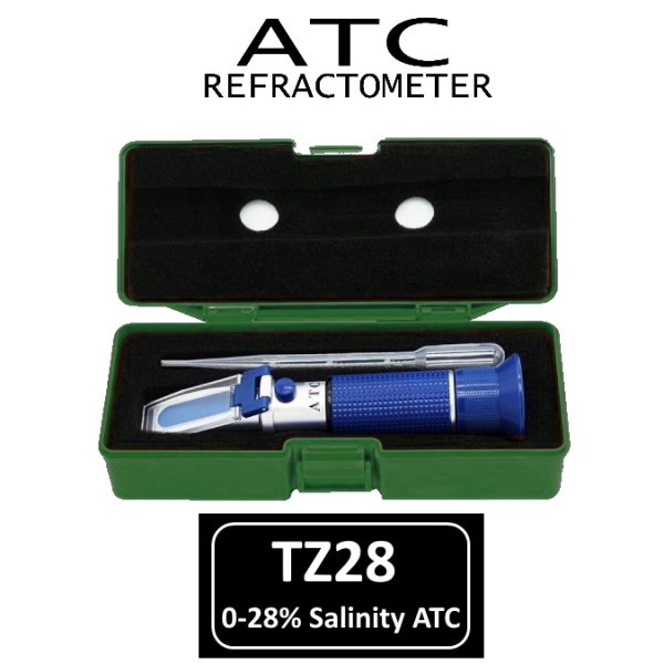 TZ28 ATC Tuzluluk Ölçer Refraktometre - 0-28 % - Gıda NaCl Ölçer