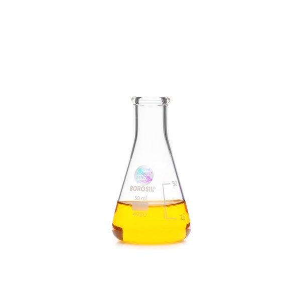 Borosil Cam Erlen 50 ml - Erlenmeyer Flask Dar Boyunlu