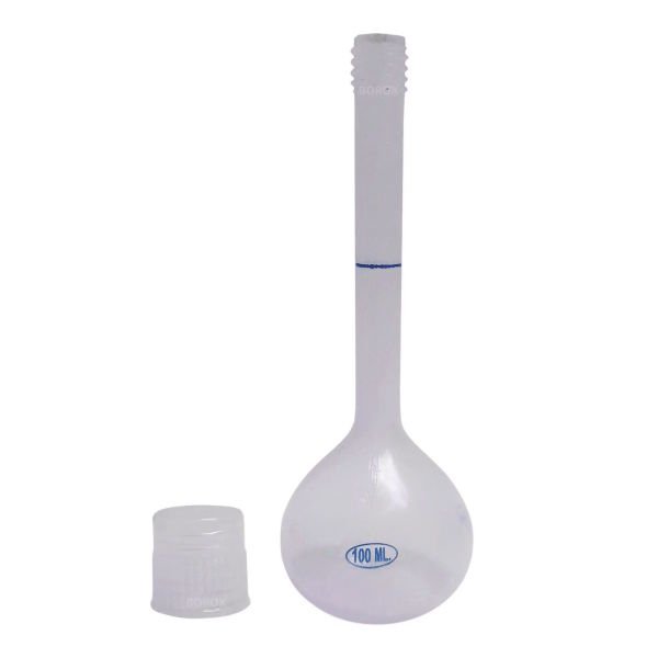 Borox Plastik Balon Joje 100ml - Plastik Kapaklı - Volumetrik Flask