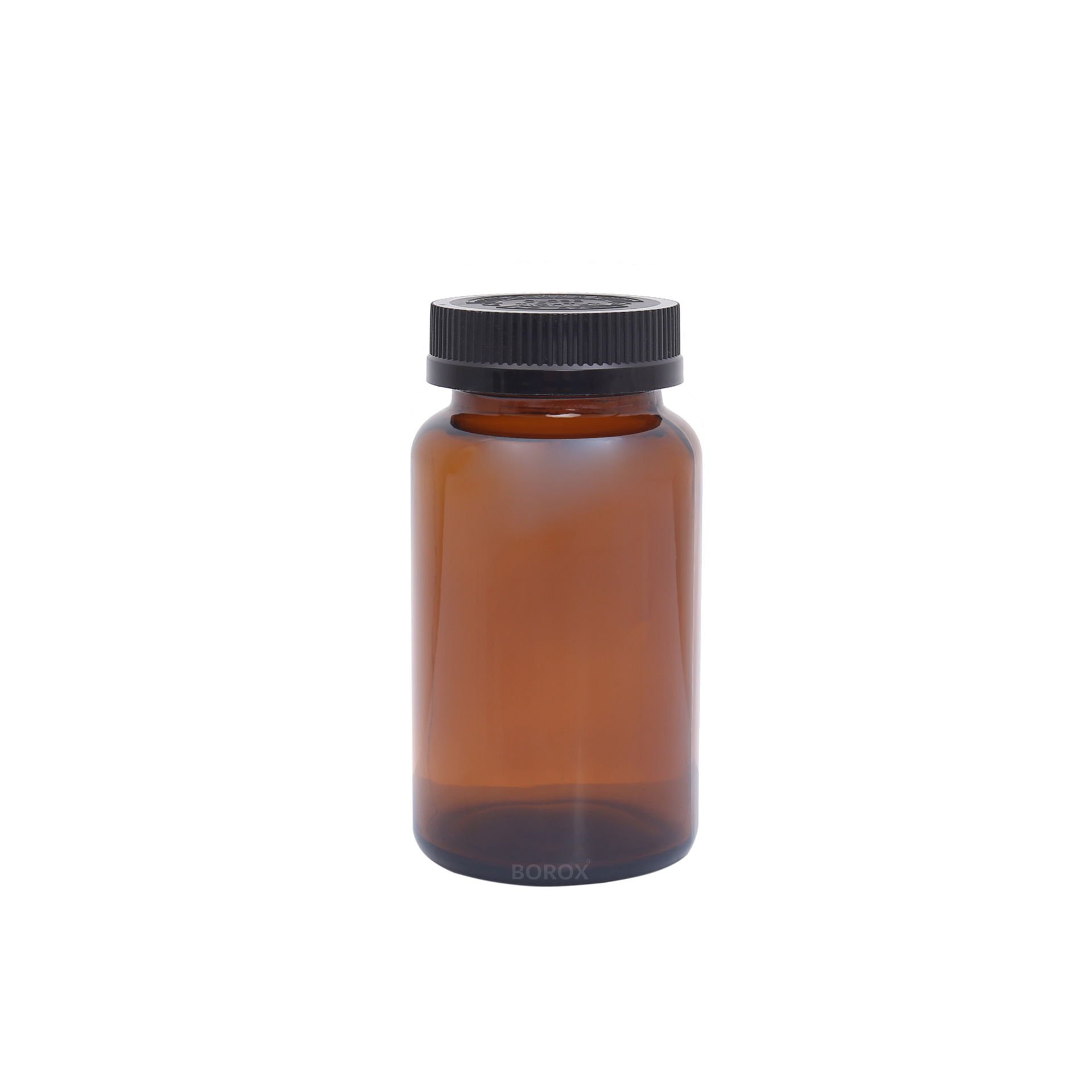 Borox Amber Cam Şişe 300 ml - Bastır Aç Kapaklı Ecza Şişe