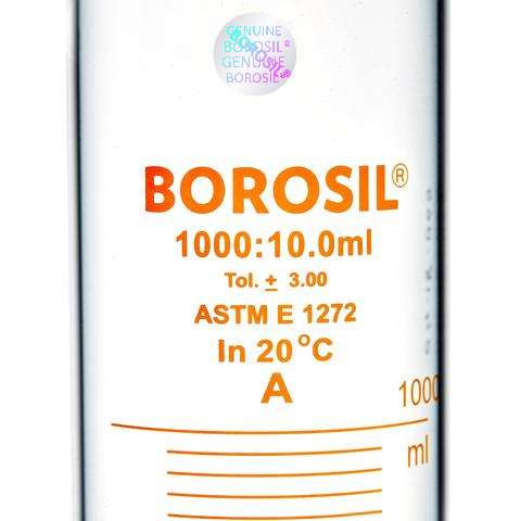 Borosil Cam Mezür 1000 ml - Dereceli Silindir Sertifikalı