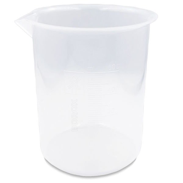 Borox Plastik Beher 500 ml - Kabartma Dereceli - Plastic Beaker Autoclavable