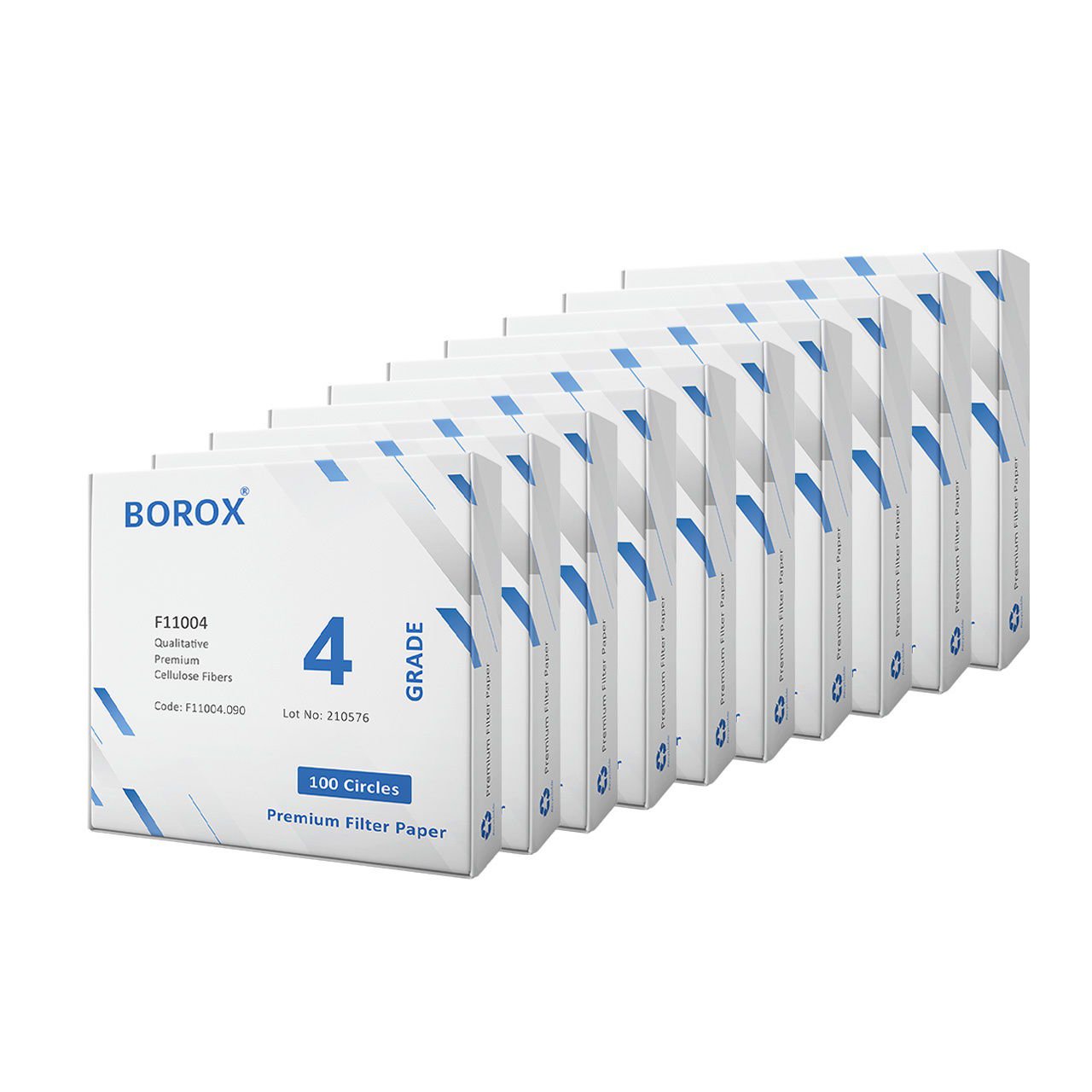 Borox Laboratuvar Filtre Kağıdı 90 mm Kalitatif - Hızlı - Grade 4 - 10 Paket Toptan