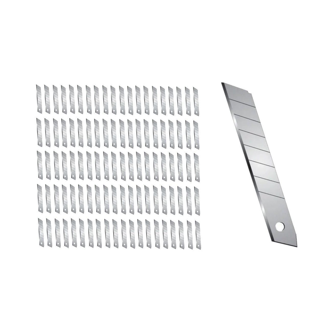 Borox Metal Maket Bıçağı Ucu - Falçata Bıçağı Yedeği - 18 mm - 100 Adet Toptan
