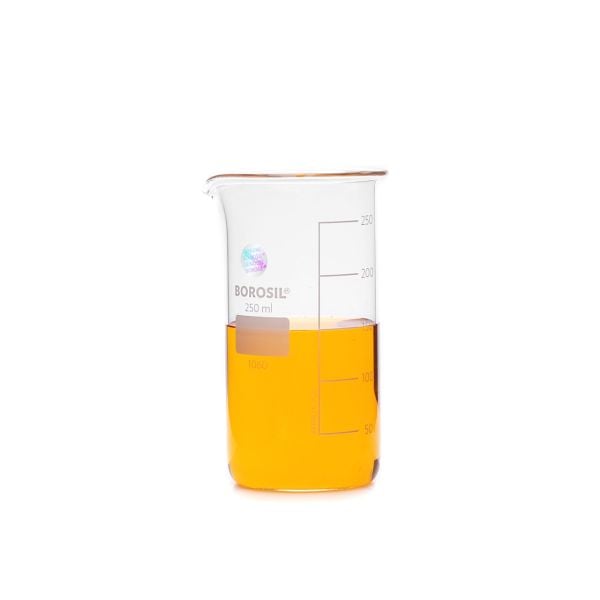 Borosil Cam Beher 250 ml - Uzun Form Isıya Dayanıklı Beaker