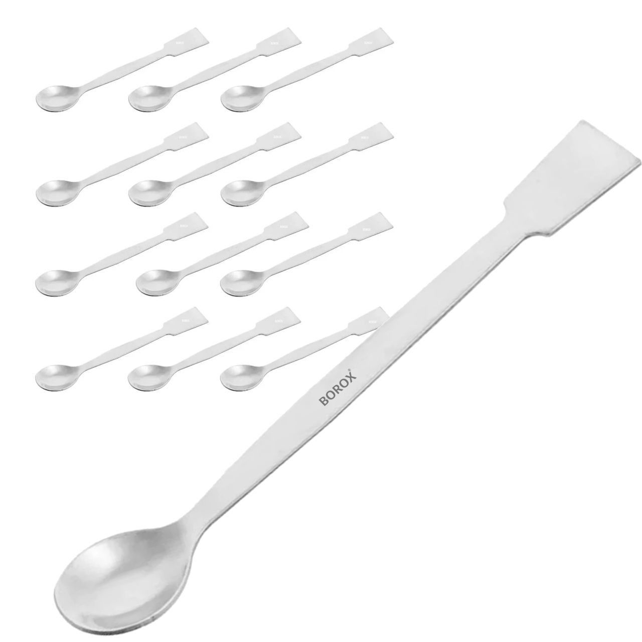 Borox Metal Spatül Makro 30 cm - Paslanmaz Çelik Spatula - 12 Adet Toptan