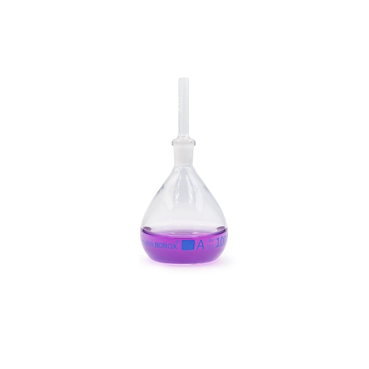 Borox Piknometre 100 ml - Kalibreli - Gay Lussac Tipi - Cam Kapiler Tıpalı
