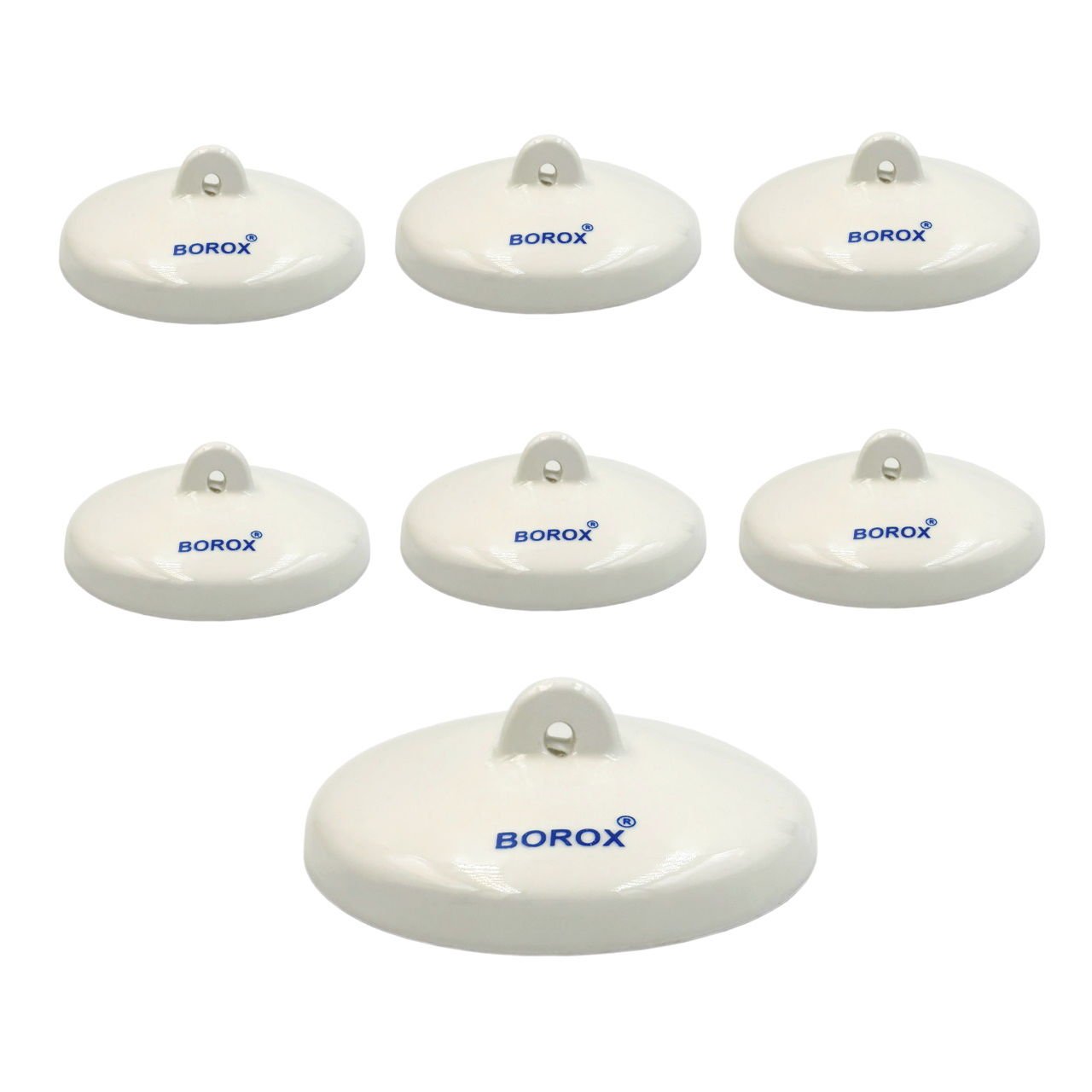 Borox Porselen Kroze Kapağı - 54mm - Porcelain Crucible Cover - 6 Adet Toptan