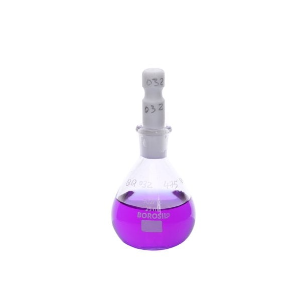 Borosil Cam Piknometre 25 ml - Kalibreli - Sertifikalı
