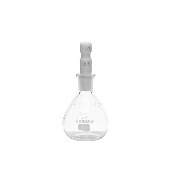 Borosil Cam Piknometre 25 ml - Kalibreli - Sertifikalı
