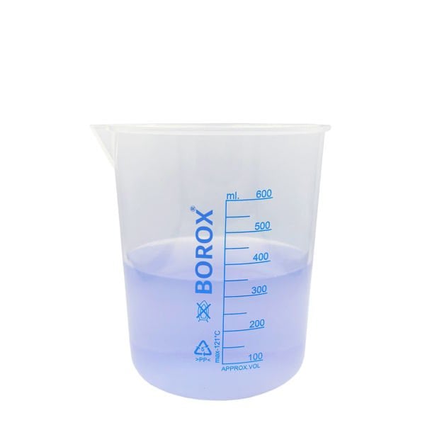 Borox Plastik Beher - Ölçü Kabı - Mavi Skala - 6 Farklı Hacim Toptan