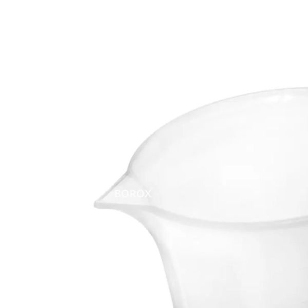 Borox Kulplu Plastik Beher 250 ml - Kabartma Dereceli Beaker - Ölçü Kabı - 12 Adet Toptan