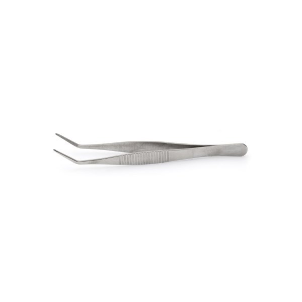 Borox Penset 13 cm Paslanmaz Çelik - Eğri Sivri Uçlu Cımbız