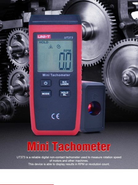 UNI-T UT373 Mini Takometre - Dijital Lazer RPM Hız Ölçer