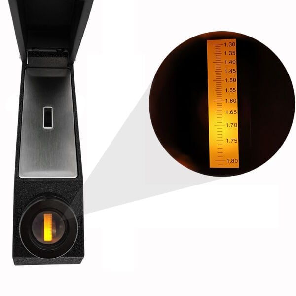 LED Aydınlatmalı Gemoloji Refraktometresi - 1.30 - 1.81 RI