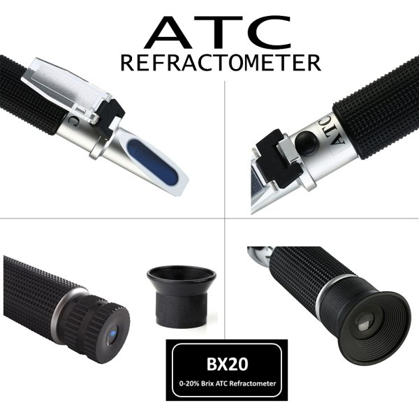 ATC BX20 Refraktometre 0-20 Brix - Şekerli Çözeltiler İçin