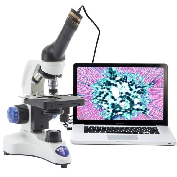 OPTIKA B-20CR Dijital Monoküler Öğrenci Mikroskobu 1000x