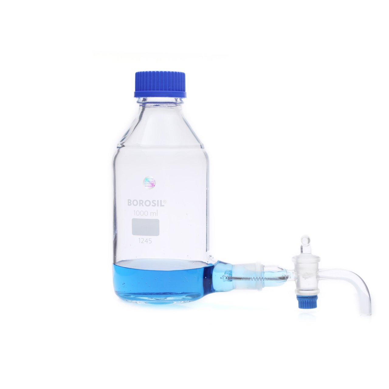 Borosil Cam Aspiratör Şişe 1000 ml - Musluklu Şişe 1 Litre