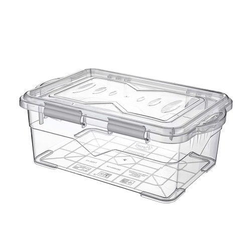 Borox Plastik Numune Saklama Kabı 7.5 L - Kilit Kapaklı Kutu