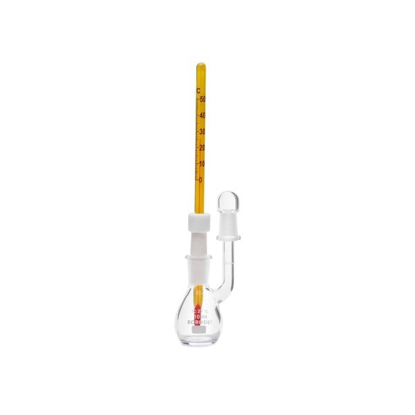 Borosil Cam Piknometre 10 ml - Kalibreli - Termometreli