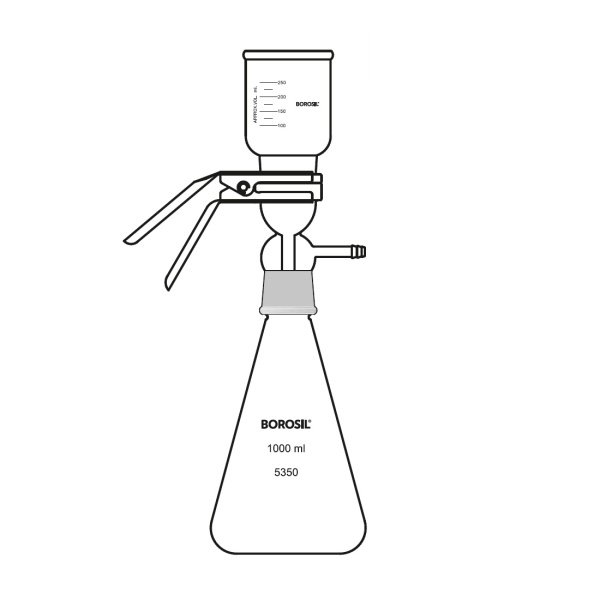 Borosil Cam Vakum Filtrasyon Seti 1000 ml - AKM Süzme Seti