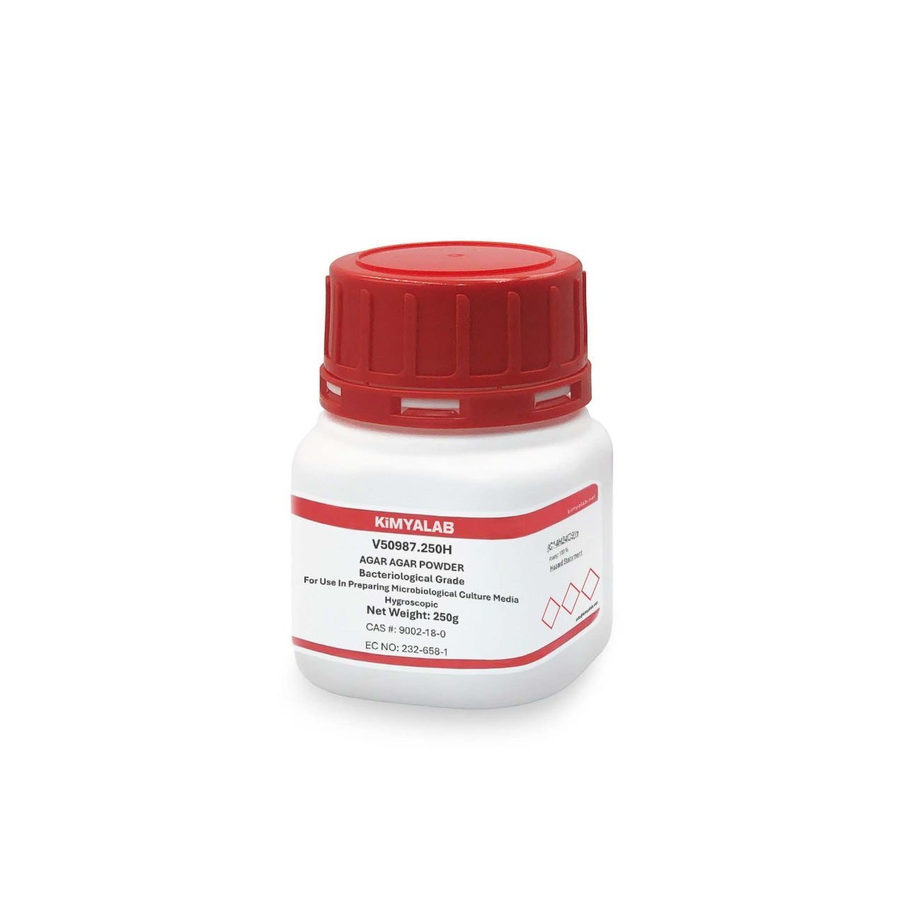 Kimyalab Agar Agar Powder 250g - Bacteriological Grade