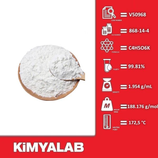 Potasyum bitartarat 1 Kg - Potassium hydrogen tartrate