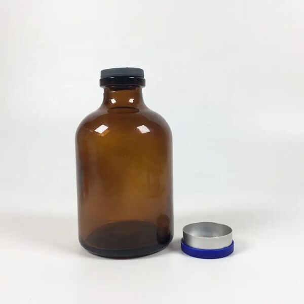 Borox Kapaklı Tıpalı Amber Cam Şişe 25ml - Flakon Şişe - 100 Adet Toptan