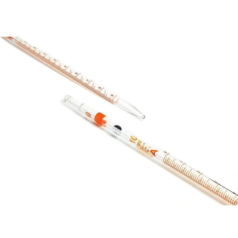 Borosil Cam Dereceli Pipet 10 ml - Serolojik Pipet - Class A