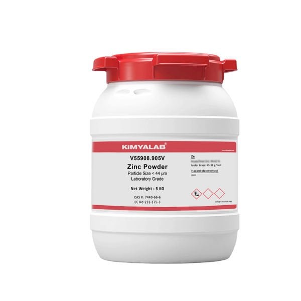 Kimyalab Çinko Tozu - Zinc Powder - Laboratory Grade - 5 Kg-HDPE Varil