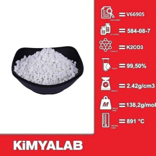 Potasyum Karbonat 1 Kg - Potassium Carbonate - Granül