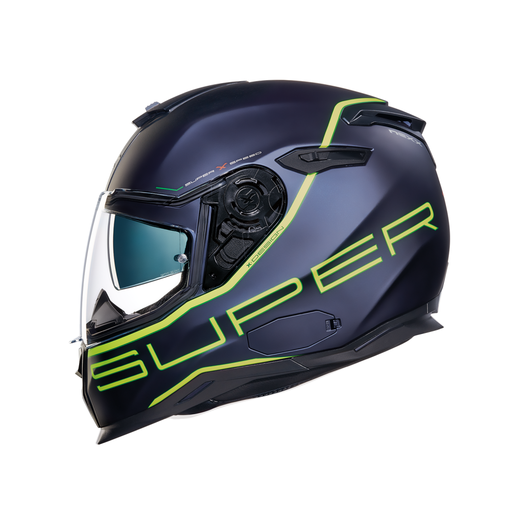 NEXX SX.100 SUPERSPEED MAT MAVI-SARI KASK