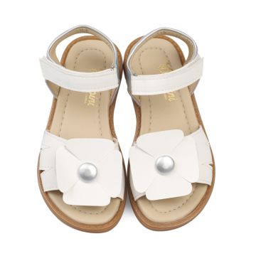 Fiore - Gümüş Beyaz Kız Çocuk Sandalet