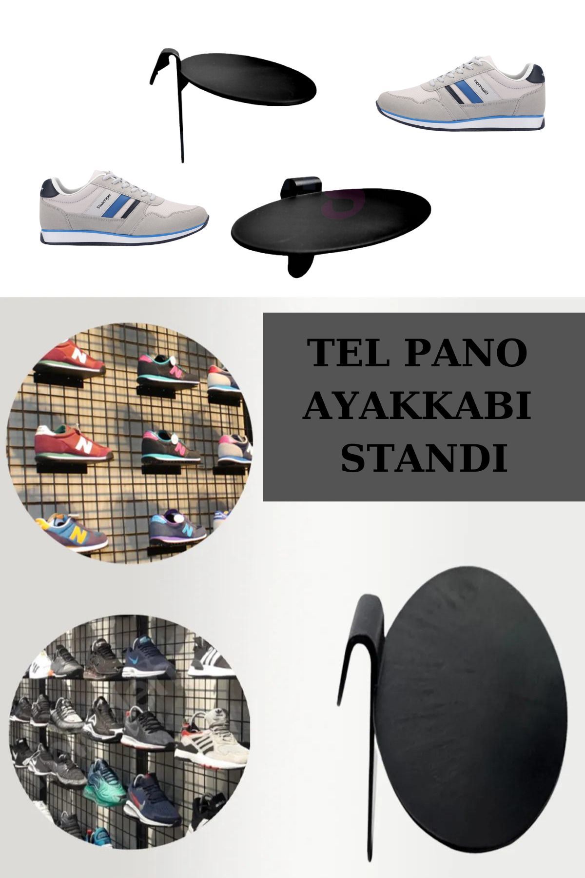 Tel Panoya Geçme Plastik Ayakkabı Standı