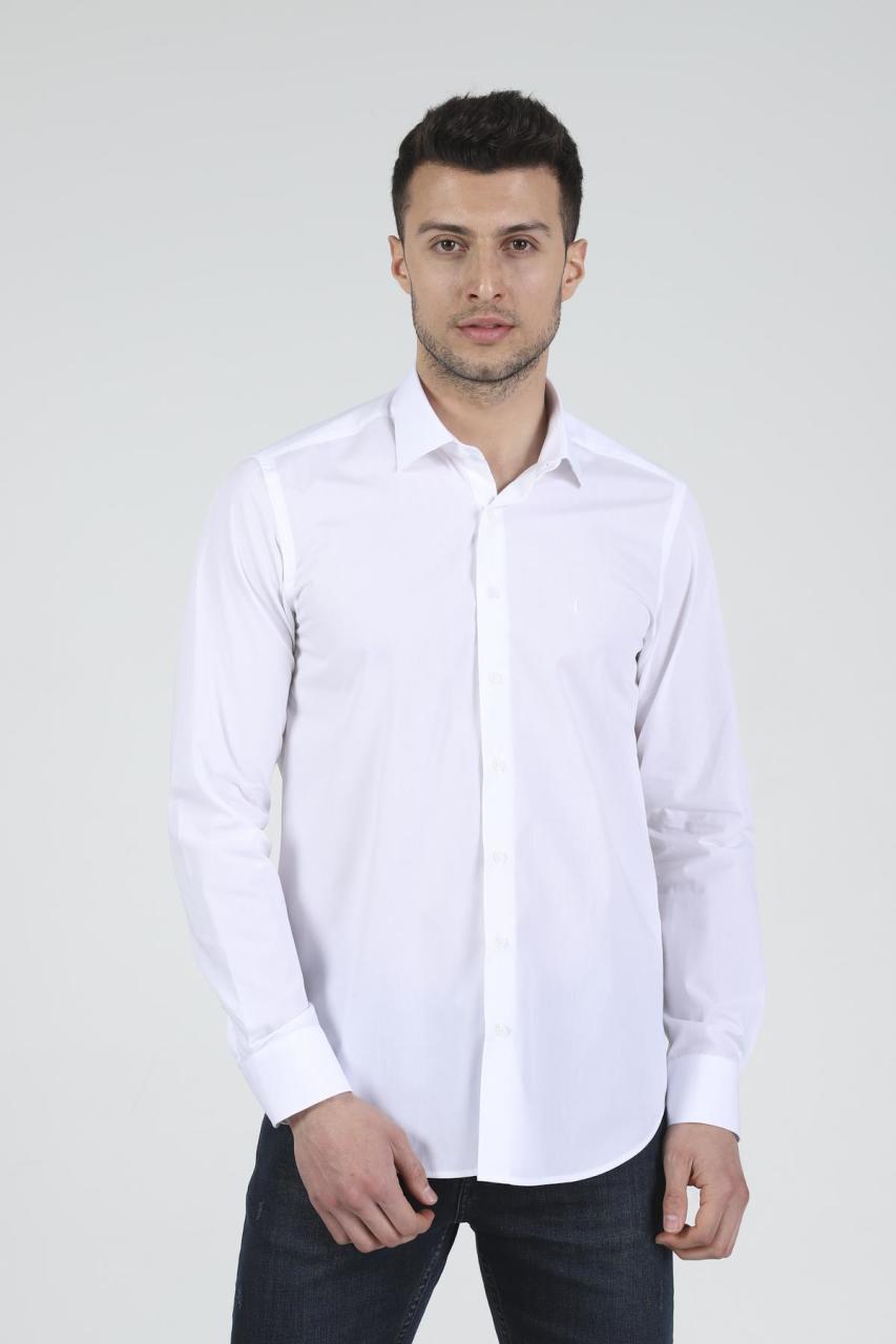 Slim Fit Uzun Kollu Erkek Gömlek 360-DB02