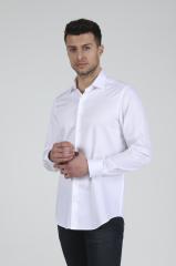 Slim Fit Uzun Kollu Erkek Gömlek 585-DB02