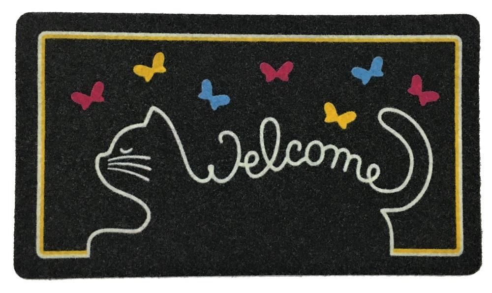 Giz Home 40X70 İtalyan Cat Home İç ve Dış Kapı Önü Paspası