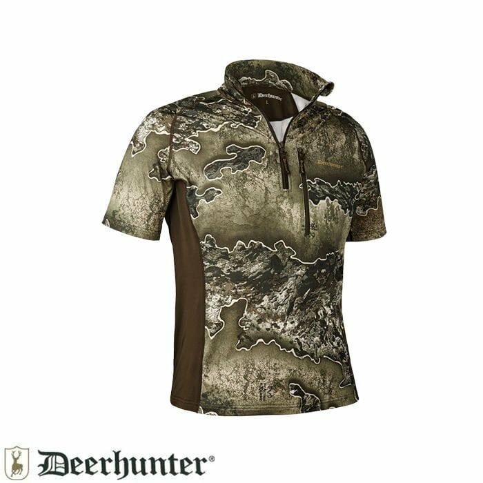 DEERHUNTER Yaka Fermarlı K.Kollu Realtree Tişört