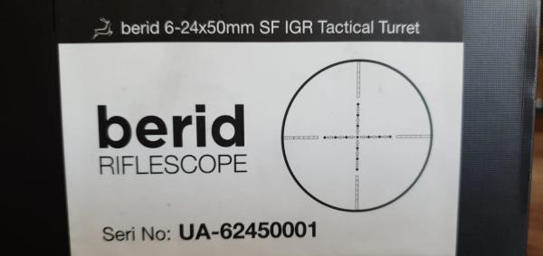 Berid 6-24X50 Kuleli Taktical Tüfek Dürbünü
