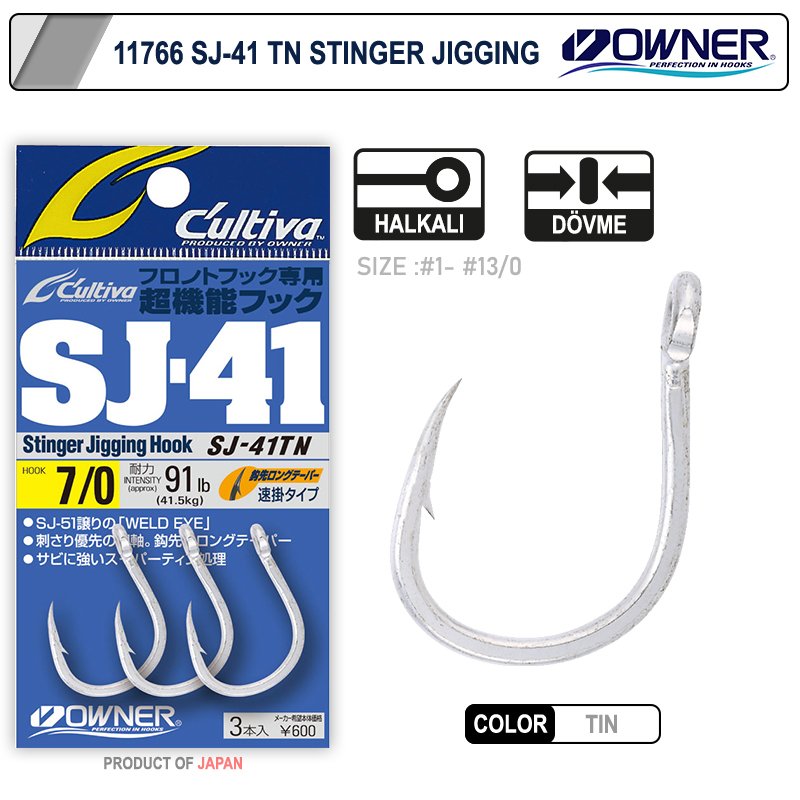 Cultiva 11766 Stinger Jig İğnesi