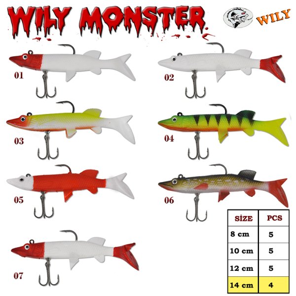 Wily Monster Turna Silikon 14 cm 30gr